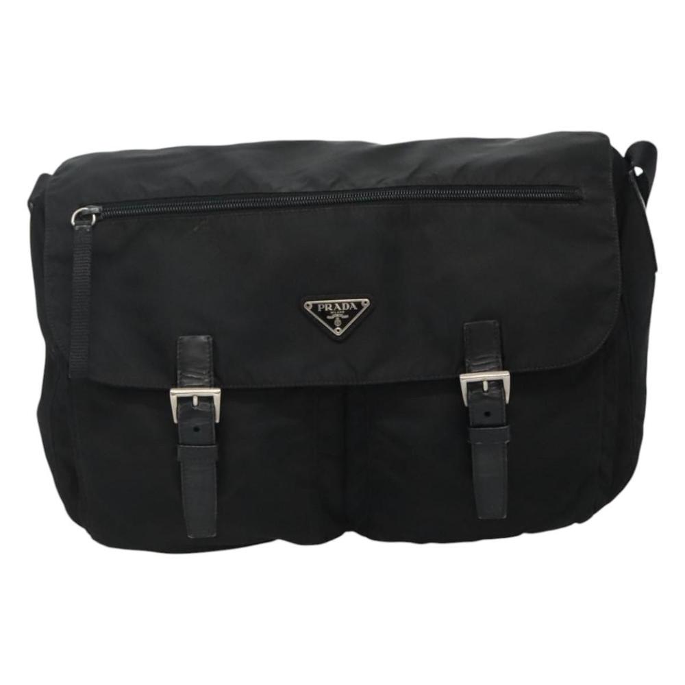 PRADA Shoulder Bag Nylon Black Auth 111971 - Picture 13 of 16
